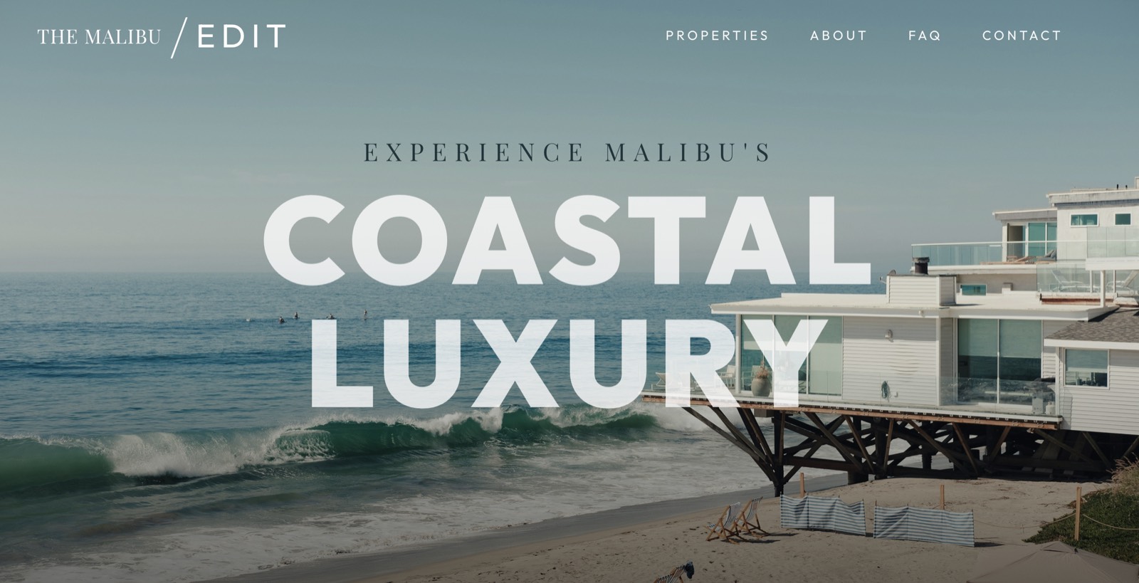 The Coastal Luxury demo landing page