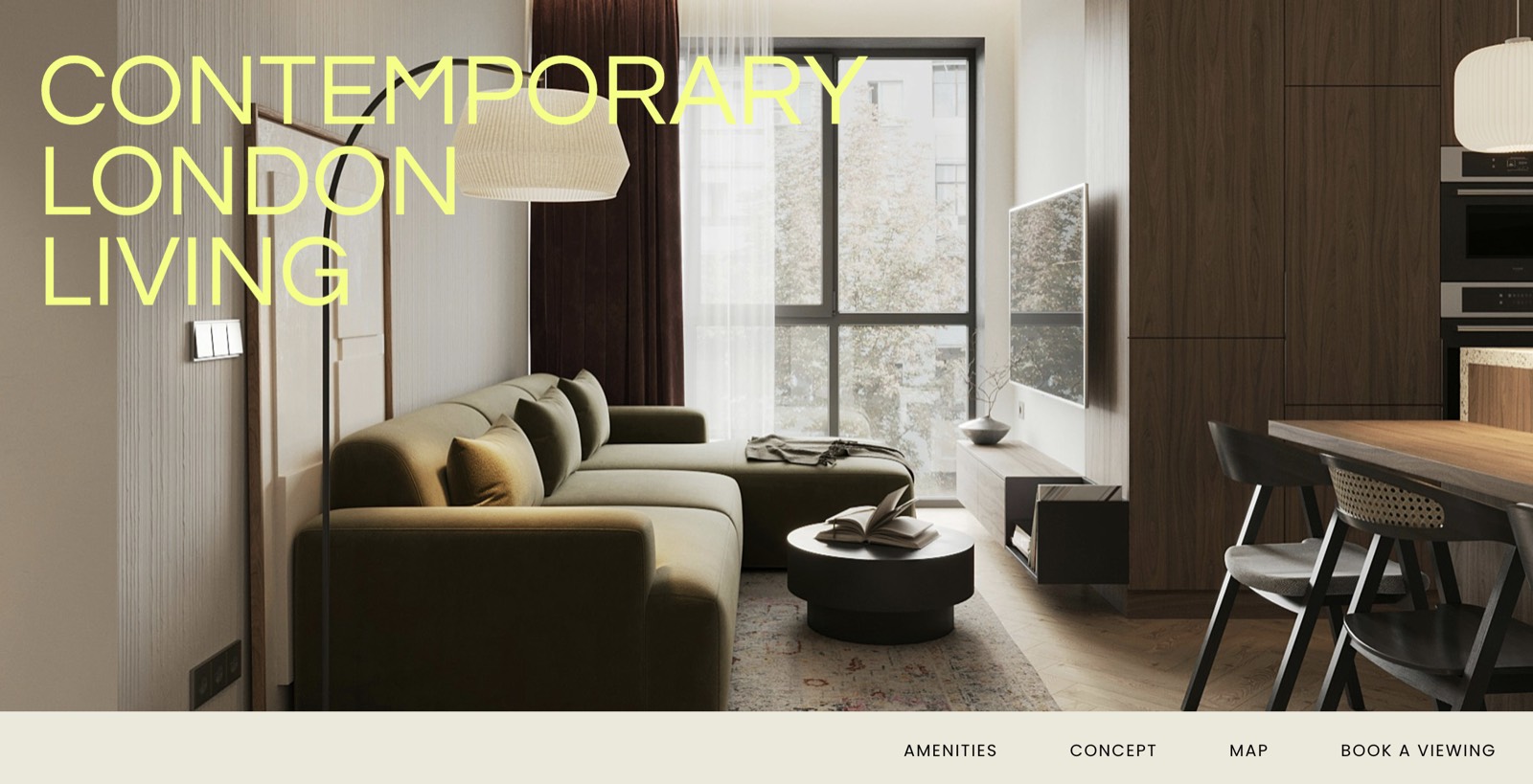 The Whitmore Residences demo landing page