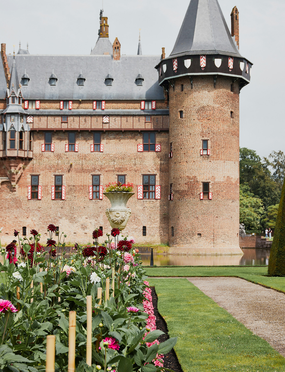 The château gardens in bloom