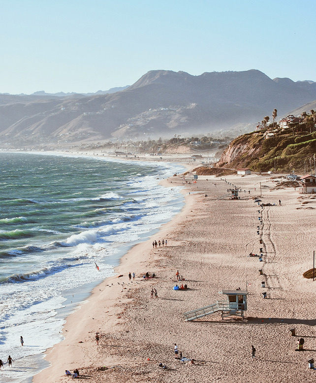 Malibu coastline view