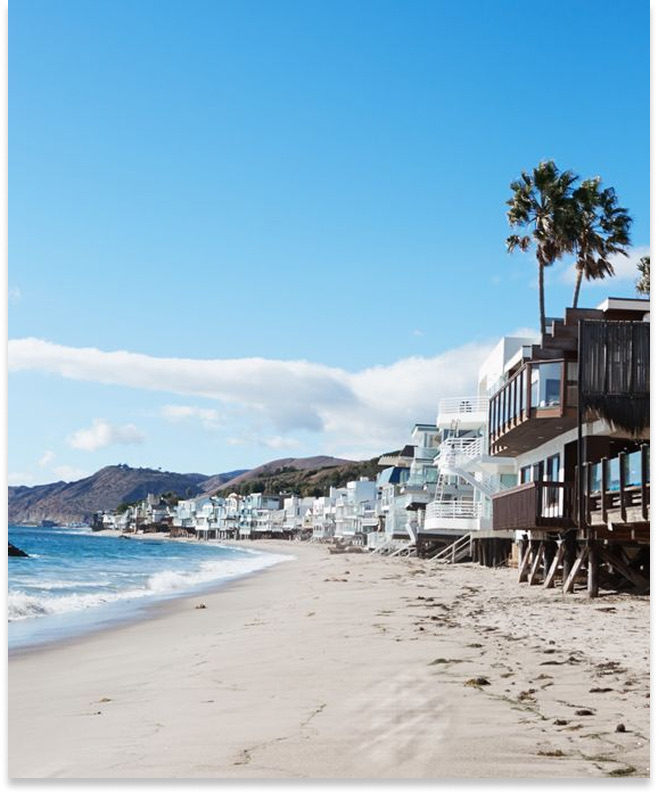 Malibu beach panorama